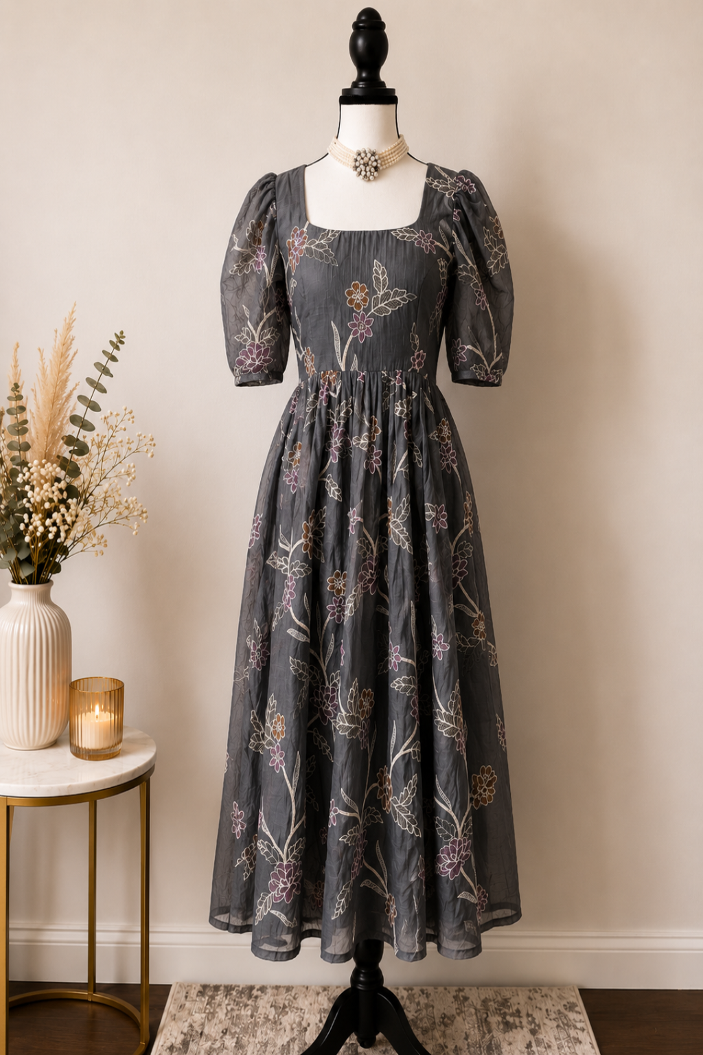 MulChanderi Gray Kurti