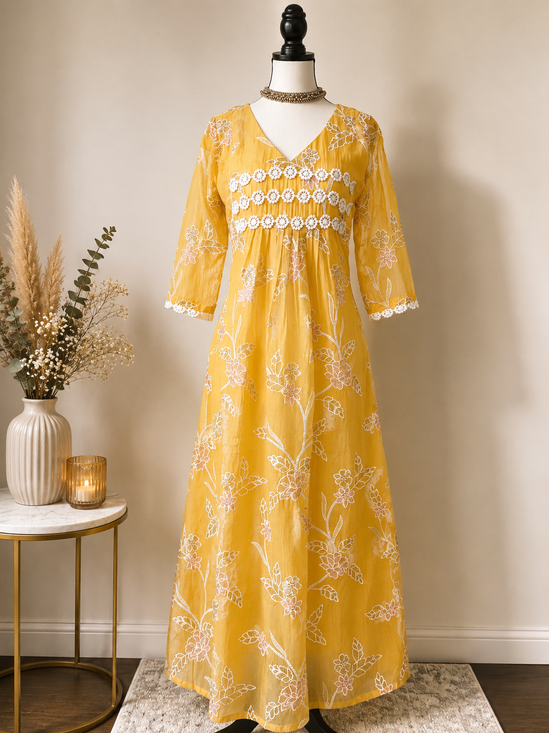 Mul-Chanderi Yellow
