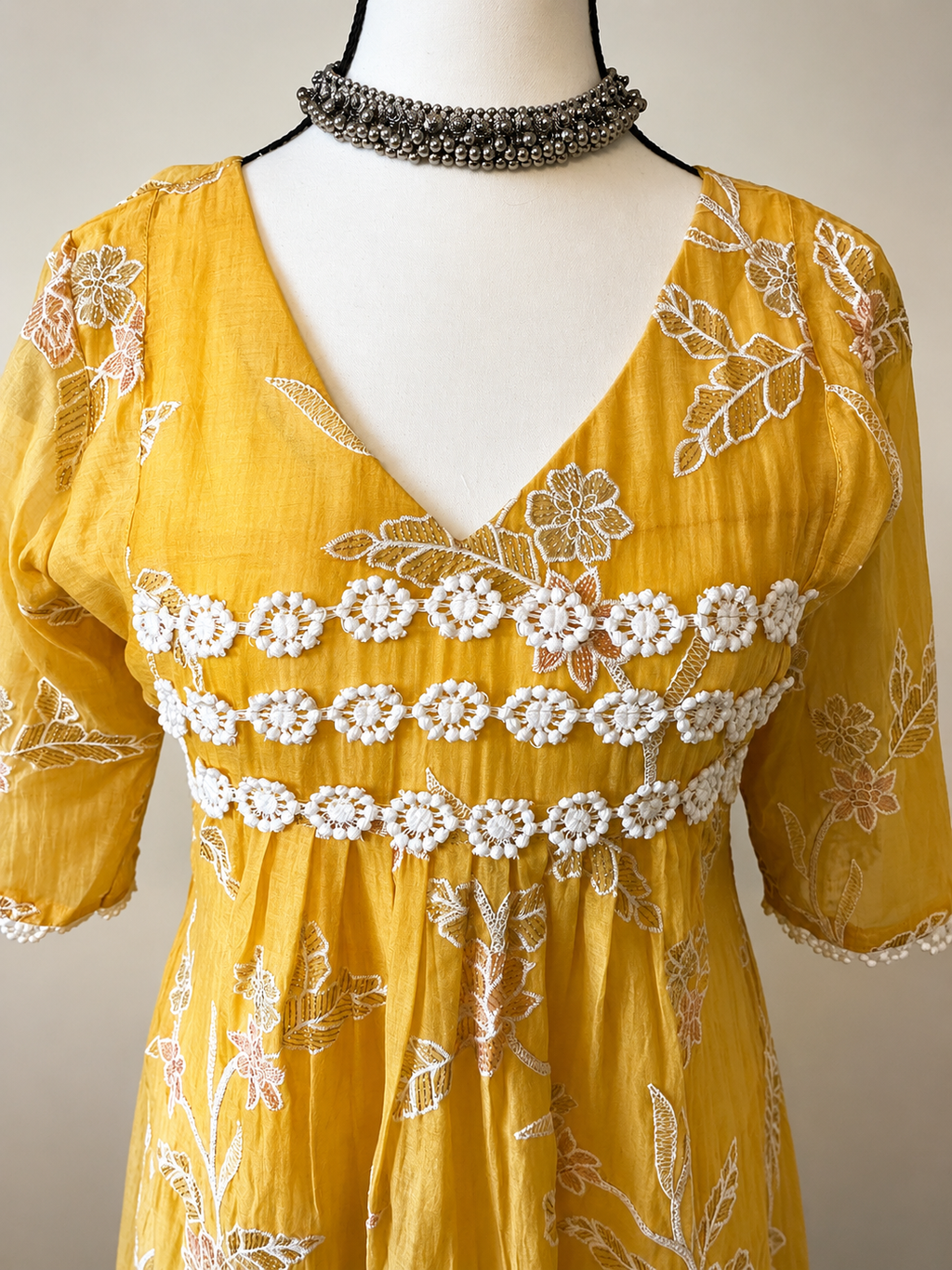 Mul-Chanderi Yellow